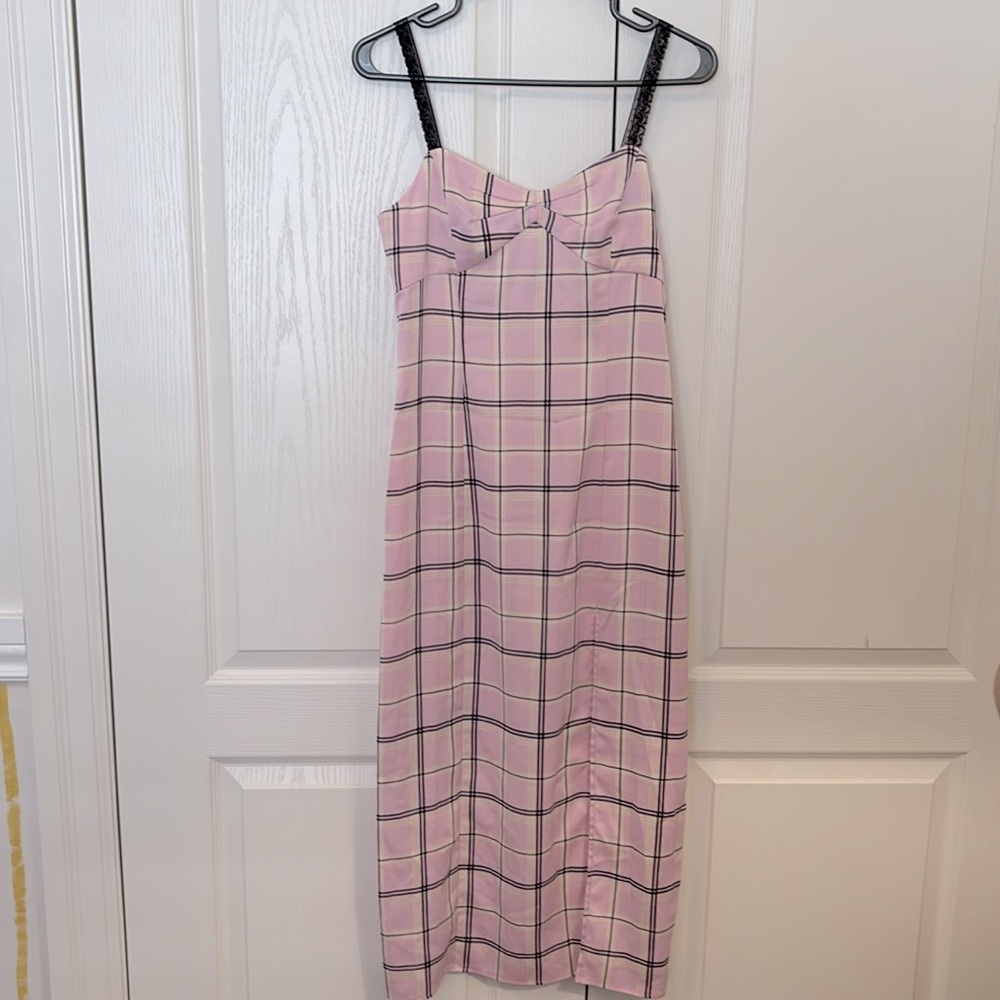Urban outfitters | Pink Slip Dress (Size:M)